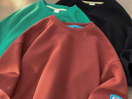 Round Neck Textured T-Shirt