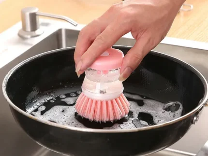BRUSH WITH SOAP DISPENSER