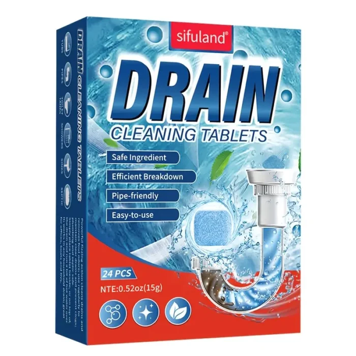 24pcs Pipe Cleaning Foam, Sewage Clog Dissolving Deodorizing Cleaner - Image 1