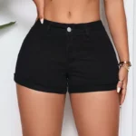 Women's High-Waisted Stretchy Jeans Shorts