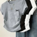 Women's Three-Piece Casual Short-Sleeve T-Shirt Set