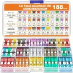 188pcs Car Fuse Assortment Kit
