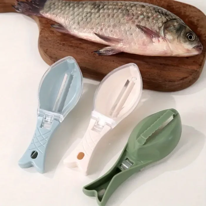 Transparent Fish Scale Remover Tool with Ergonomic Handle - Image 2