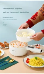 Compact Electric Pot and Frying Pan with Smart Digital Display