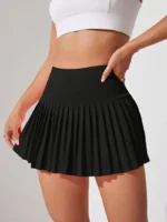 Women'S High-Waisted Pink Skirt with Pockets - Image 6