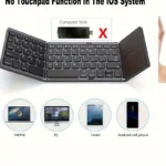 ZYY Portable Wireless Three-Fold Keyboard with Touchpad - Image 5
