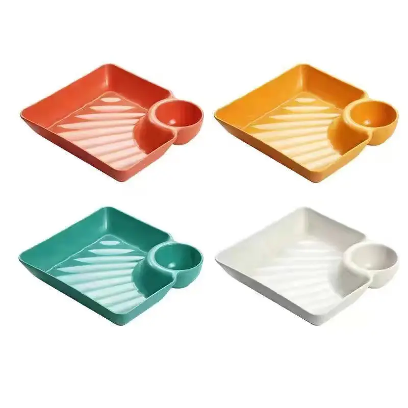 1692868353009-aab4be3cd144431780817f6e190a2466-goods 4pcs Durable Plastic Serving Platter Set - Image 7