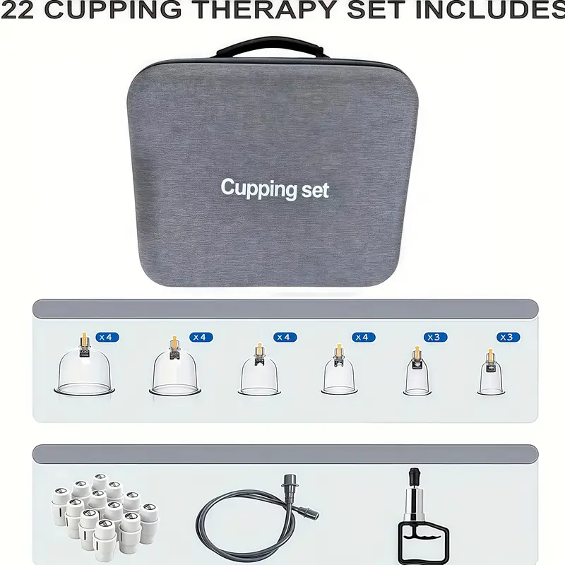 22dd9641-dcf0-4631-9839-2f70c0260f73 1 Set Cupping Relaxation Kit with Multiple Sizes of Vacuum Cups - Image 4