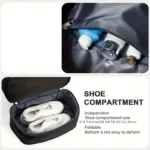 Stylish Black Backpack with Shoe Compartment - Image 5