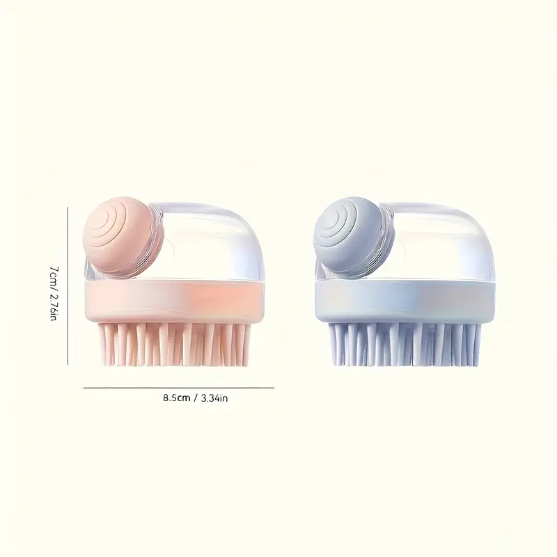 2a3958ad-928a-46ea-b6e1-de8881c43166 1pc/2pcs Multifunctional Shampoo Brush with Liquid Dispenser - Image 9