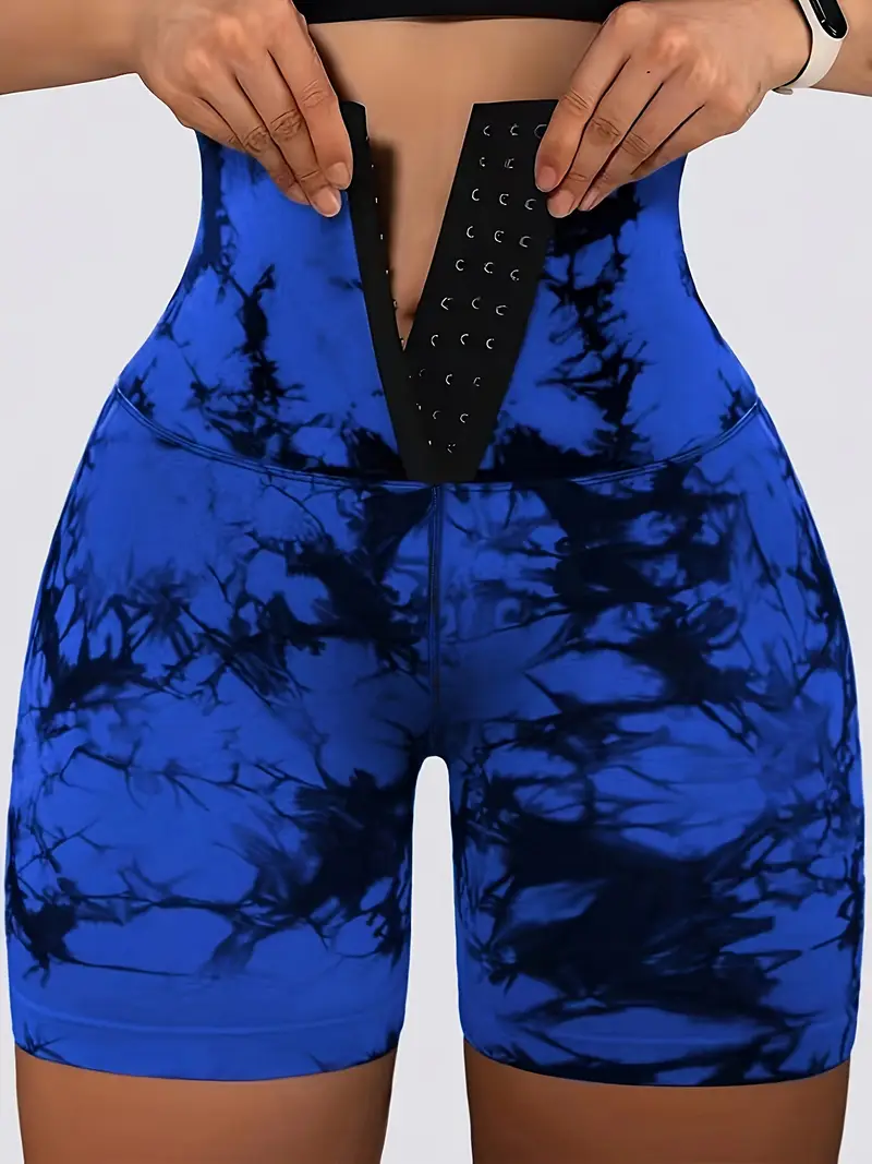 51c9e62d-8a71-428b-a932-b75580027d7e Women's High-Waisted 3/4 Length Tight Shorts with Double Front Buttons - Image 4