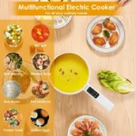 Compact Electric Pot and Frying Pan with Smart Digital Display - Image 8