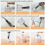 1 Set Cupping Relaxation Kit with Multiple Sizes of Vacuum Cups - Image 2