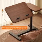 Adjustable Height Tilt Desk Laptop Tray with Wheels - Image 2