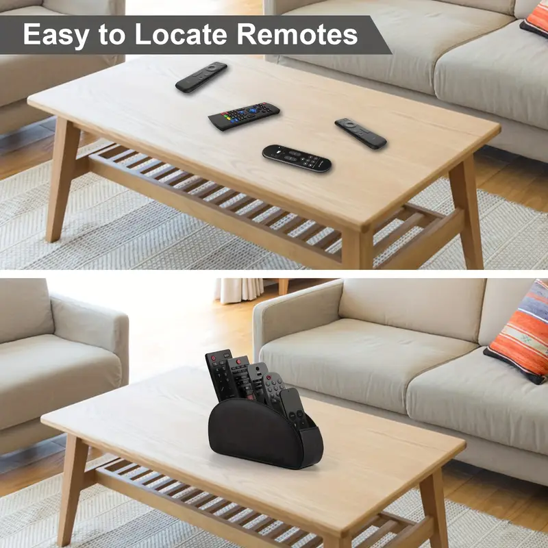 7cb3c4a0-cd11-4552-9c2b-5831100ef505 5-Tier Faux Leather Remote Control Holder - Image 5