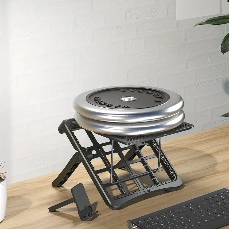 88789c30-7c39-4acb-b5a2-62ae1ef61f04 Adjustable Laptop Stand for 17.3-Inch Notebooks, Portable Desktop Riser with Dedicated Phone - Image 4