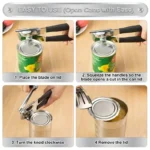 Easy-Grip Stainless Steel Can Opener - Image 3