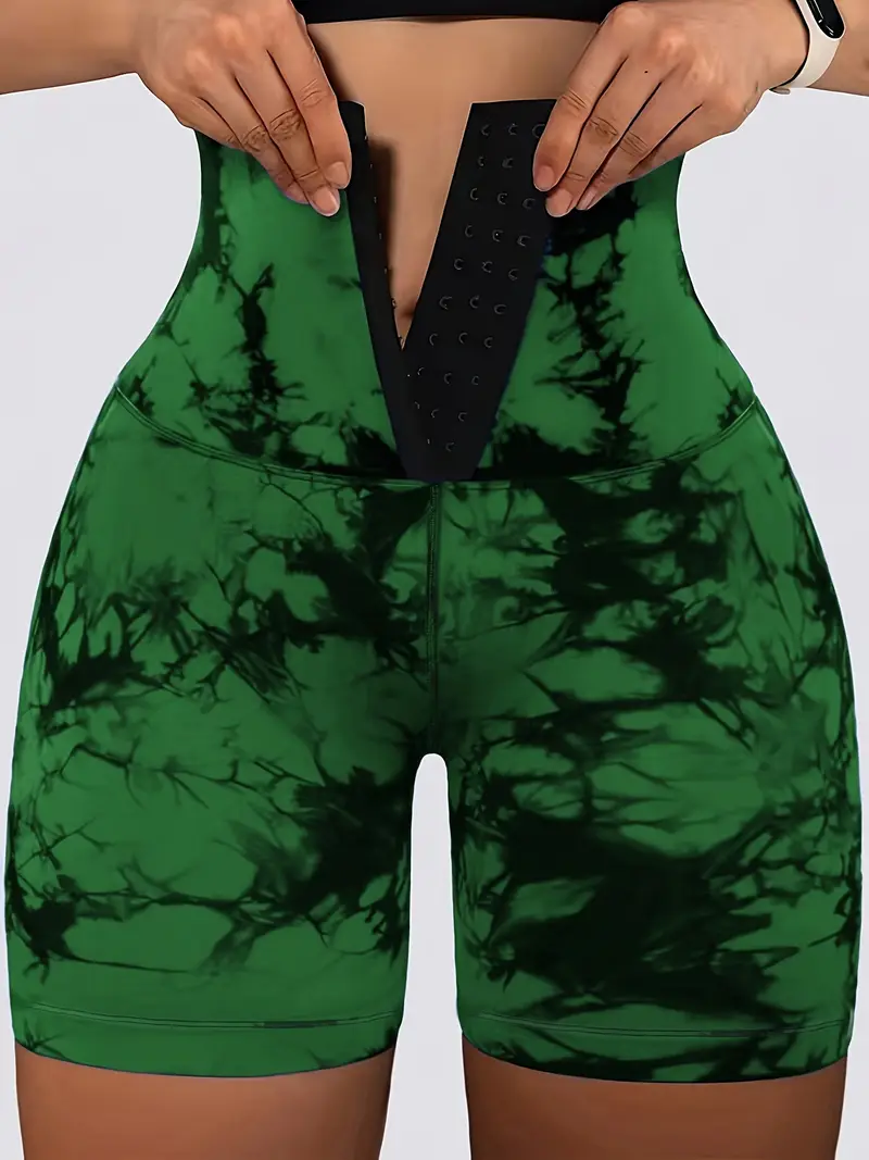 a6207afd-7113-4ee8-9d19-7cacdf97badd Women's High-Waisted 3/4 Length Tight Shorts with Double Front Buttons - Image 3