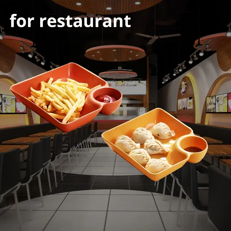 be004aa2844ed7a26231a4babd1bbcc1 4pcs Durable Plastic Serving Platter Set - Image 5