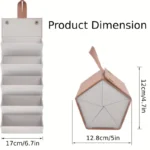 Women's Multi-Compartment Eyewear Storage Case with Golden-Tone Hardware - Image 5