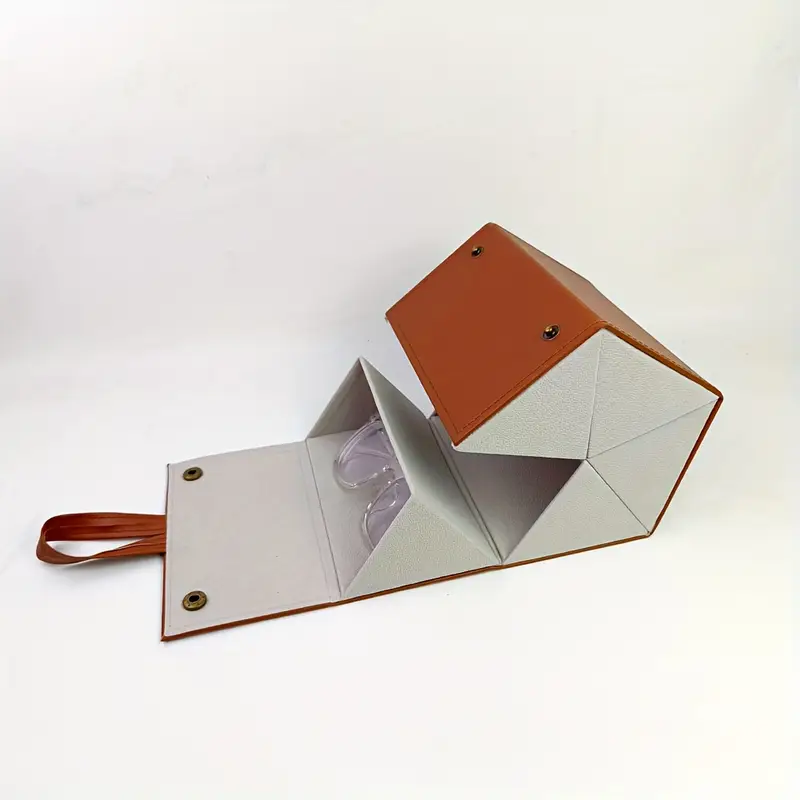 d86a9712-9fc7-4a9a-b06a-d8e68c9dcbd2 Women's Multi-Compartment Eyewear Storage Case with Golden-Tone Hardware - Image 4