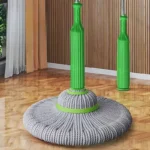 Hands-Free Mop with Green Handle & White Bucket - Image 6
