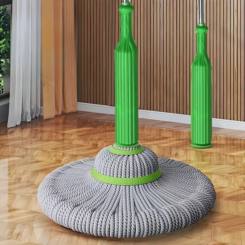 dea62780-d86d-468e-b6b1-8fd5c4b9d6ab Hands-Free Mop with Green Handle & White Bucket - Image 6