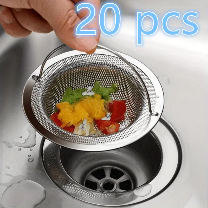 f4c3587da14e4b858e9205b49ee5009d-goods 20pcs Stainless Steel Sink Strainer with Handle - Image 7