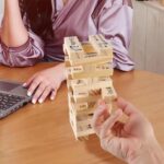 Couple Date night Jenga block tower (48pcs)
